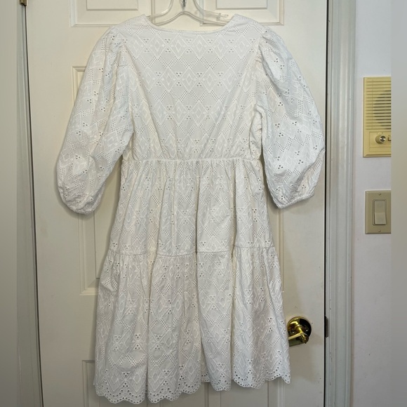 NWOT Hudson North White Eyelet Embroidered Cotton Dress M - Picture 11 of 11